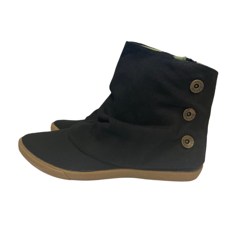 NWOT Blowfish Black Size 10 Canvas Foldover Bootie